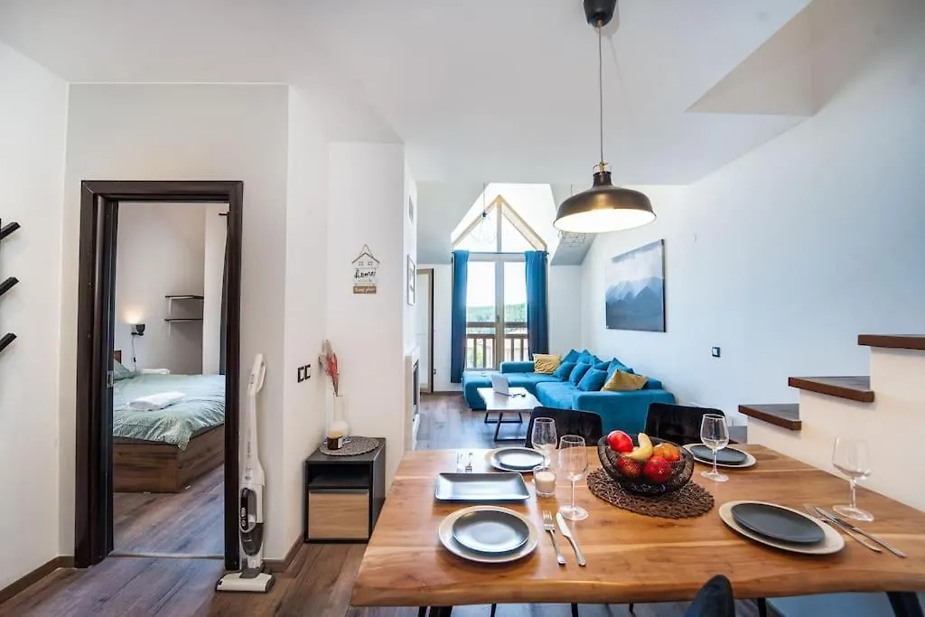 Alpin Penthouse 2 Bedroom With Fireplace And Mountain View Bansko Bulgarien